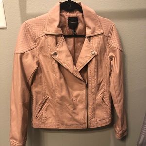 Faux Leather Moto Jacket